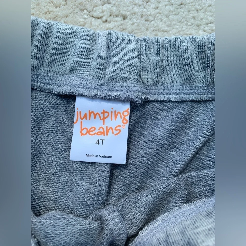 Jumping Beans NWT Size 4T Blue Shorts and Grey Joggers Sweatpants Bundle